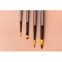 Premium Paint Brush Set 002 4 Taklon Brushes