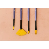 Premium Paint Brush Set 003 4 Taklon Brushes