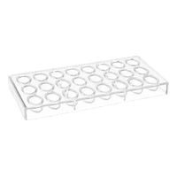 24 Cavity - Oval Shape Polycarbonate Mold - Mould - 1064