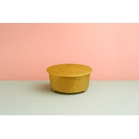 Round Gold 14 Hand Crafted Plateau Style Cake Stand: Single