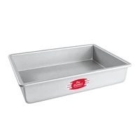 11 Inch x 15 Inch Rectangle 3 Inch Deep Cake Pan Solid Bottom Fat Daddios