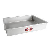 12 Inch x 16 Inch Rectangle 3 Inch Deep Sheet Cake Pan Solid Bottom Fat Daddios