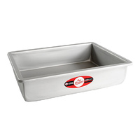 9 Inch x 13 Inch Rectangle 3 Inch Deep Sheet Cake Pan Solid Bottom Fat Daddios