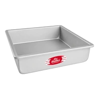 12 Inch x 12 Inch Square 3 Inch Deep Cake Pan Solid Bottom Fat Daddios