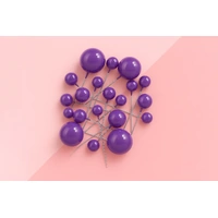 Purple Ball Topper 20Pcs