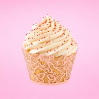 Butterfly Cake Wraps - Pink - Cake Decorating Tools - Pack Of 12 Wraps.