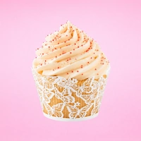 Butterfly Cake Wraps - White - Cake Decorating Tools - Pack Of 12 Wraps.