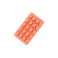20 Cavity - Oval Savarin Silicone Chocolate Mold Ra-049