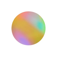 10 Inch 5mm round gold rainbow glow gloss masonite cake board Iconic Cake Art