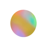 12 Inch 5mm round gold rainbow glow gloss masonite cake board Iconic Cake Art