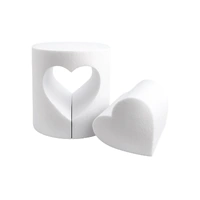 6 Inch x 6 Inch Heart Cut Out Round Foam