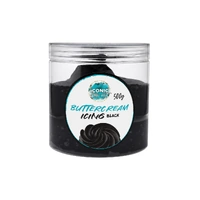 **500g Black Ready to use Vanilla Buttercream Iconic Cake Art