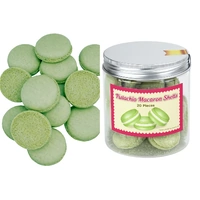 PISTACHIO GREEN COLOURED MACARON SHELLS - 20pce