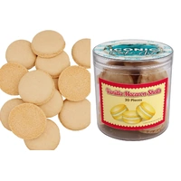 VANILLA COLOURED MACARON SHELLS - 20pce