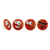 Basket Ball Assorted Cupcake Rings - 8 Pieces