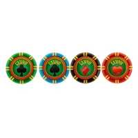 Poker Chip Casino Assorted Cupcake Rings - 12 Pieces