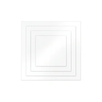 Ganache Lid Set- 4 Pc Square (6,8,10,12)-Sharp Edge- Cake Decorating Tools