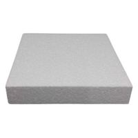 Square Foam 8 -  1-1/2 High Styrofoam Polystyrene Cake Dummy