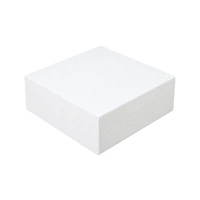 Square Foam 12 - 4 High Styrofoam Polystyrene Cake Dummy 