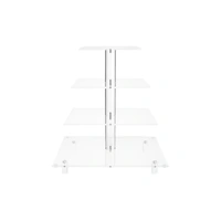 4 Tier Square 4mm Thick Cake Stand - Acrylic Cupcake