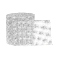 Diamond Rhinestone Wrap Silver - 9 Metre: Single
