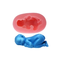 Sleeping Baby Face Up Silicone Mold