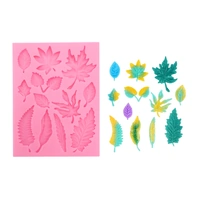 12 Leaves Silicone Mould  Iconic Cake Art