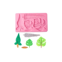 Palm Pines Leaves Silicone Mould  Iconic Cake Art