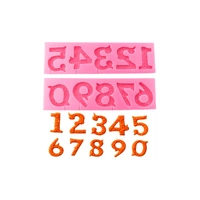 Large Filigree Fancy Number / Numerals Silicone Mould / Mold