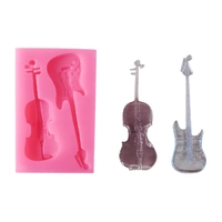Small Guitars Mold - Silicone Mould - Violin
