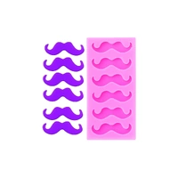 Mini Mustache Silicone Mold - 6 Cavities - Gum Paste Mould