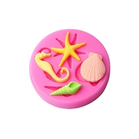 Sea Life & Sea Shell -Sugarcraft Pink Silicone Mould