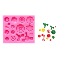 Gears & Keys Mold - Silicone Mould - Steampunk