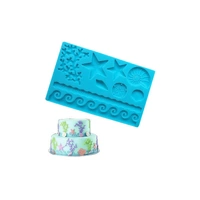 Sea Life - Silicone Mould - Fondant Gumpaste Mold