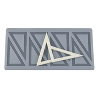 Fondant & Chocolate Shard - Triangle Chip Mould - Lk004050