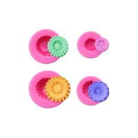 Tyre / Wheel Set Of 4 Sizes Silicone  Mold  - Steam Punk Cake Decorating Tools