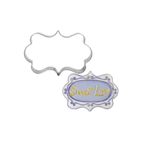 Rectangle Plaque 6.5cm X 9cm Cookie Cutter - Fondant / Gumpaste Cutters