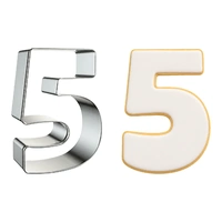 Number 5 Cookie Cutter - 3 Inch High - Number Five