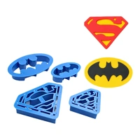 Batman Superman 4 Piece Cutter