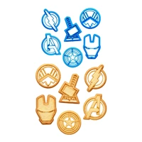 Avengers Marvel Superhero Cookie Cutter 6 Plastic Pieces Set