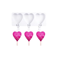 Popsicle Love Heart Silicone Mould 90mm Iconic Cake Art