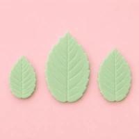 Veined Rose Leaf Plunger Cutters - Large