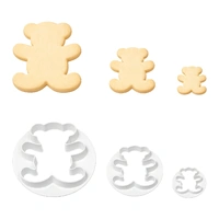 Teddy Bear Cutter Set Of 3Pieces - Fondant / Gumpaste Tools