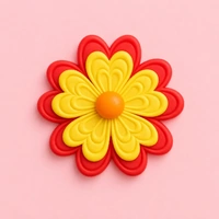 Pavoni Lace Flower 3Piece Plunger Cutter Set - Fondant Gumpaste Tools