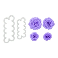 The Easiest/Simplest Rose Ever Flower Making Tools Easy Rose Cutter 2 Pieces