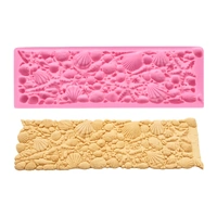 Sea Shell Border Mould - Silicone 