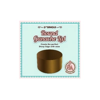 5 Inch Single Round Ganache Lid - Sharp Edge