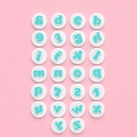 Mini Lower Case Alphabet Simply Push Plunger Cutters - 26 Pieces