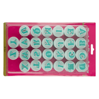 Mini Upper Case Alphabet Simply Push Plunger Cutters - 26 Pieces