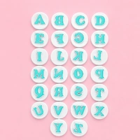 Mini Upper Case Alphabet Simply Push Plunger Cutters - 26 Pieces